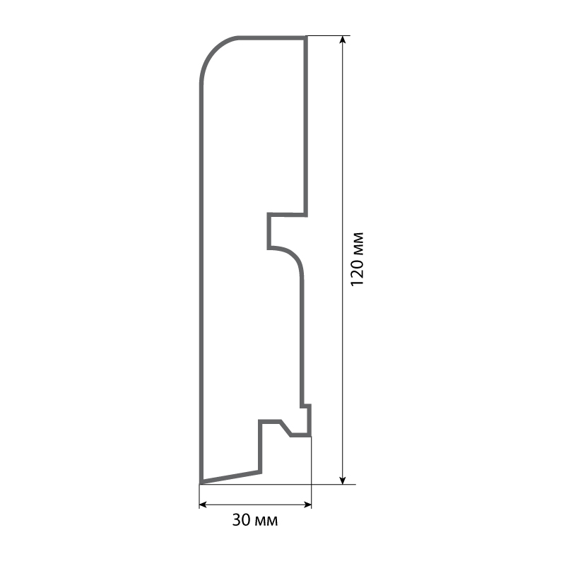  Finitura dekor R9 120х30х2400/ 019