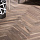 Coswick Английская ёлка 3-х слойная T&G шип-паз (90°) 1322-3510 Туманный рассвет (Порода: Американский орех)