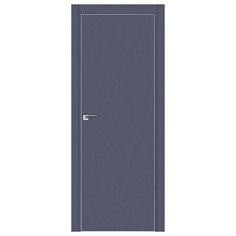 Межкомнатная дверь Profil Doors ПрофильДоорс 1 E кромка мат 4 Eclipse 190 Экспорт Антрацит Глухая (фото 1)