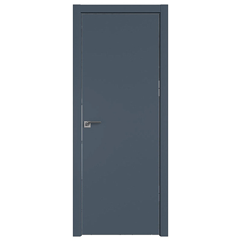 Межкомнатная дверь Profil Doors ПрофильДоорс 1 E кромка хром 4 Eclipse 190 Экспорт Антрацит Глухая (фото 1)