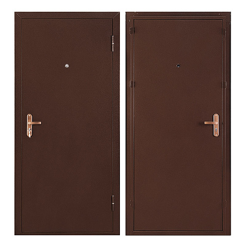 Входные двери Дверной блок Valberg Бюджет Профи BMD Медный антик/Медный антик Правый, Ручка на планке Медный антик (фото 1)