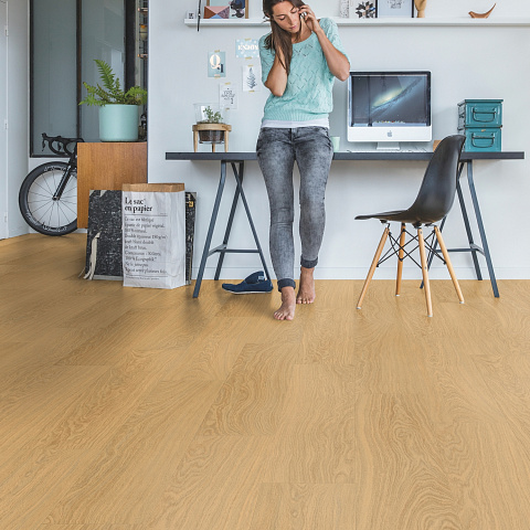 ПВХ-плитка Quick Step LIVYN Pulse Click PUCL 40098 Дуб чистый медовый (фото 6)
