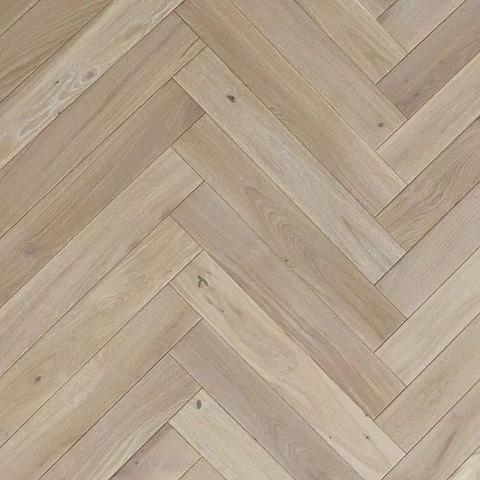 Polarwood Herringbone Дуб АРКТИКА HB "Англ. ёлка", сорт. Робуст, масло, брашир., фаска 4V, 1-полосный (фото 1)